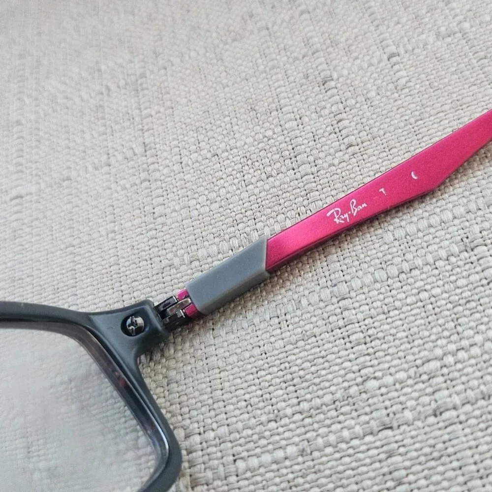 Ray-Ban Young Kid Eyeglasses Frame Black/Gray/Pink Tone Eyewear RB1546 Glasses